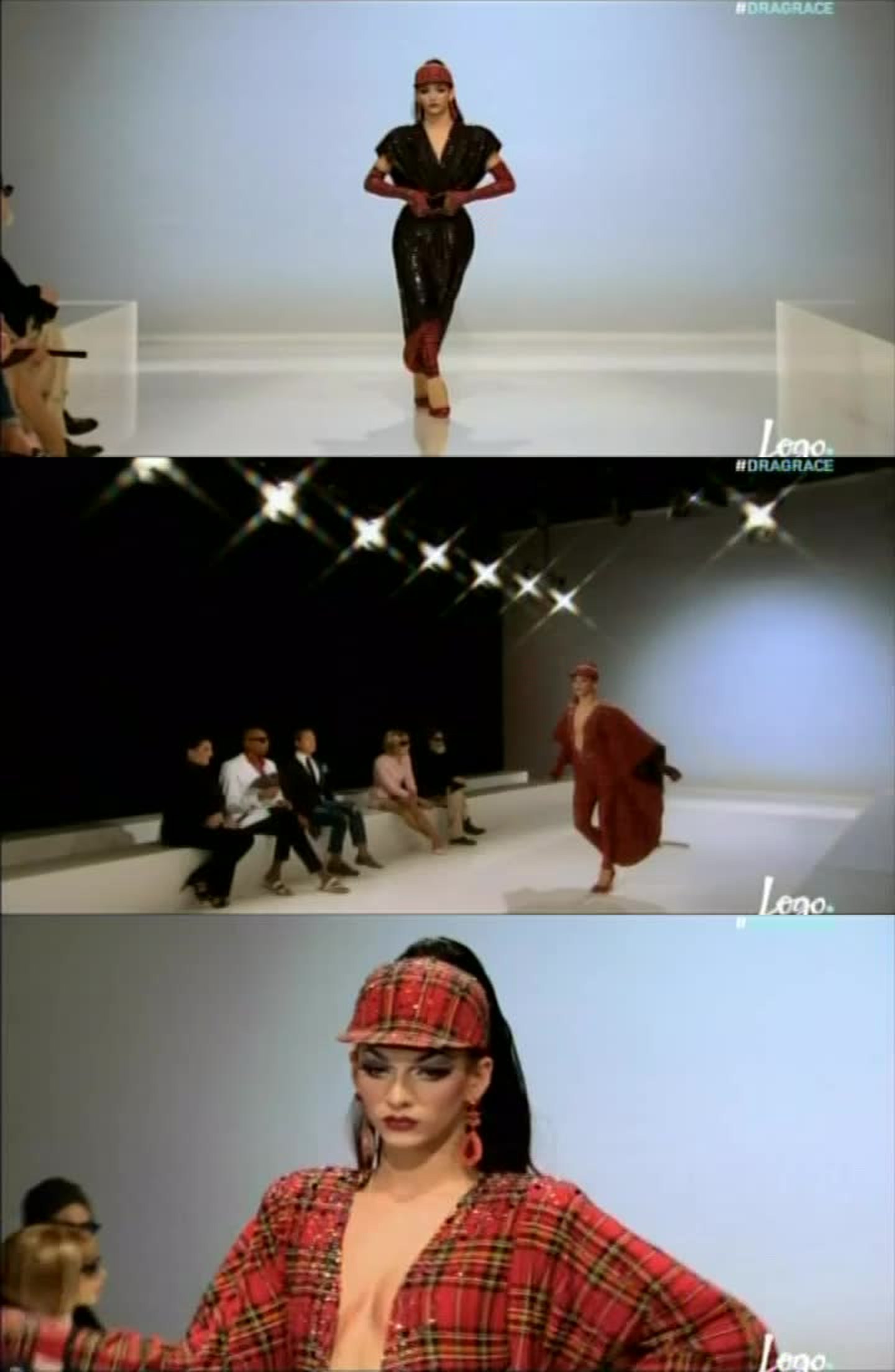 I was completely hooked when THIS happened! Violet has an amazing style and I was hoping for the bearded one to leave the competition! I already don't like her!