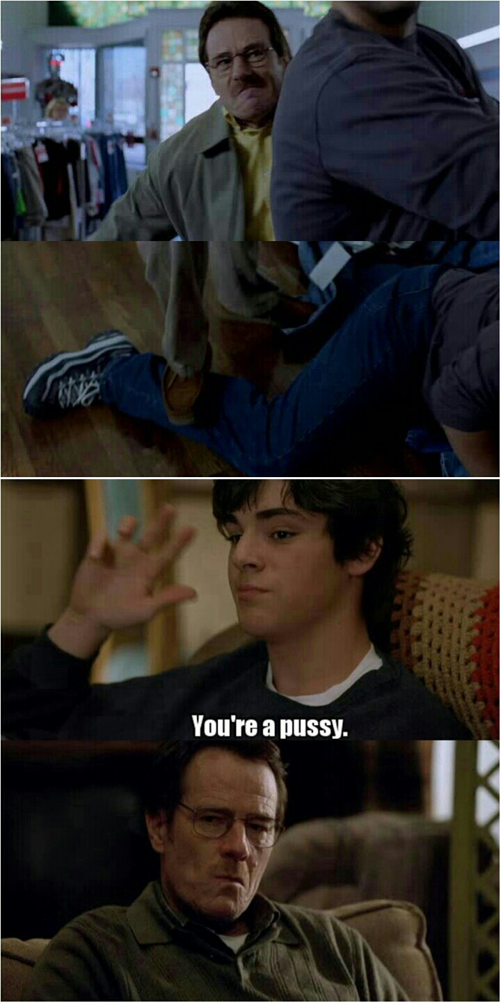 Do you remember what he did for his son in the pilot? And then his son called him a pussy? That's not nice! 😑