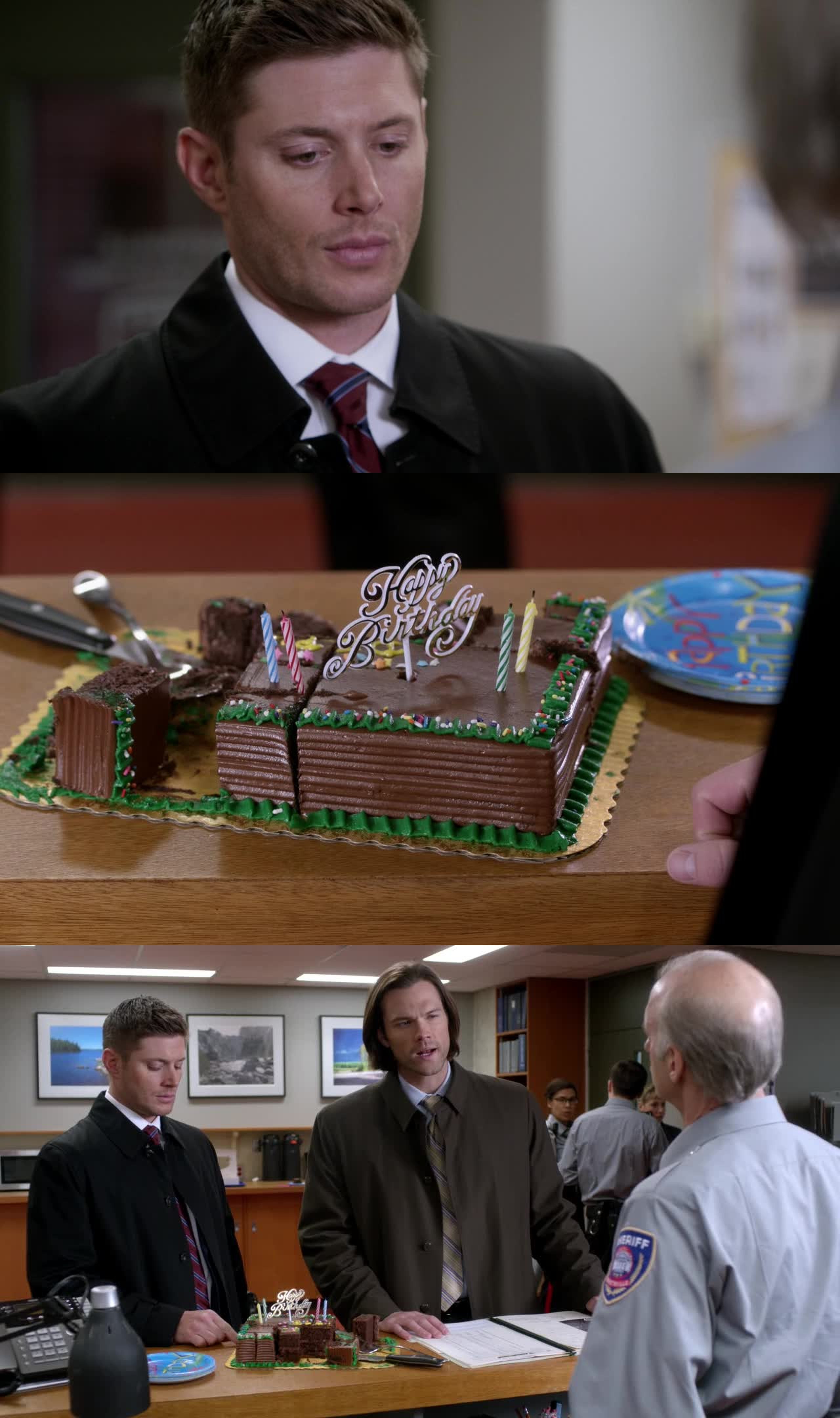 Dean and cake. Best otp ever.