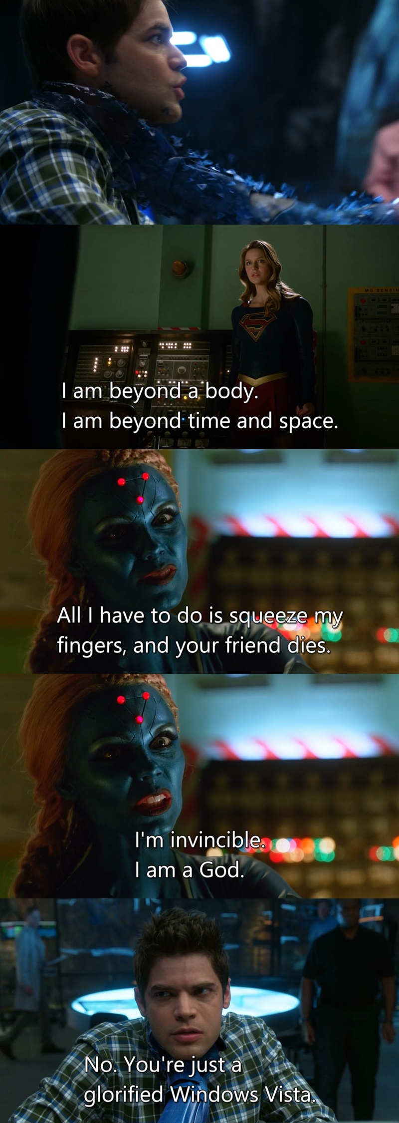Winn, it's not a nice thing to say even to a murderous supercomputer.