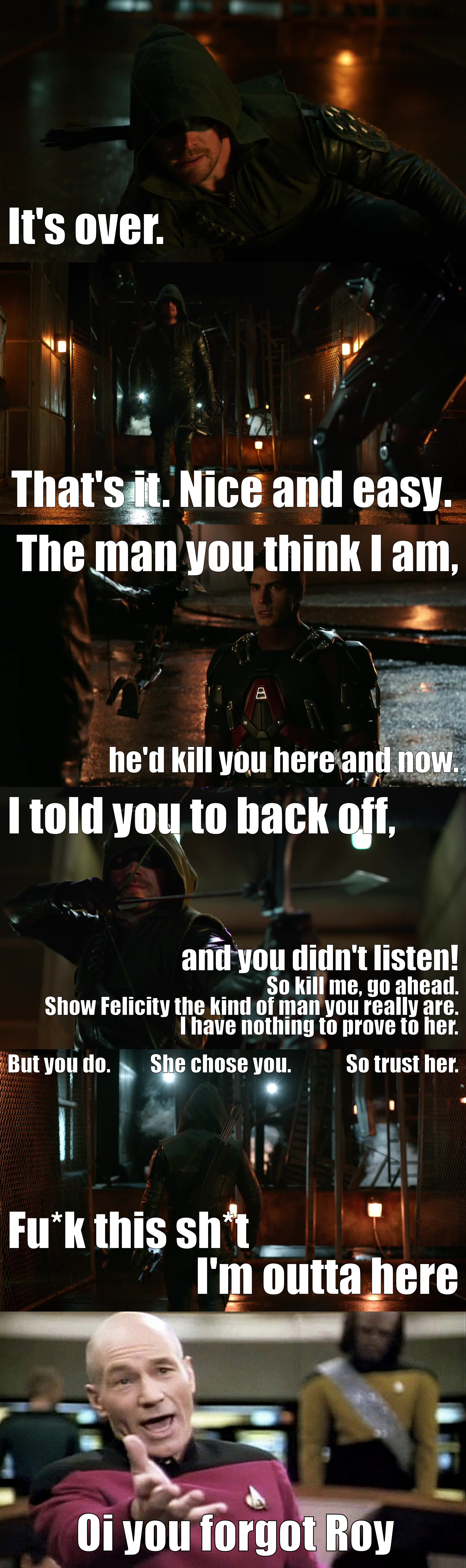 He is frustrated!!!
