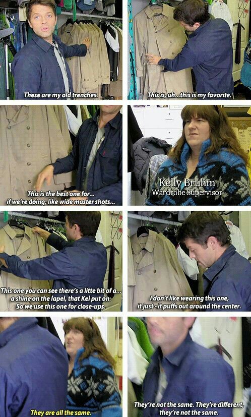 Bring back Castiel's old Trench Coat. They're not the same. 😞