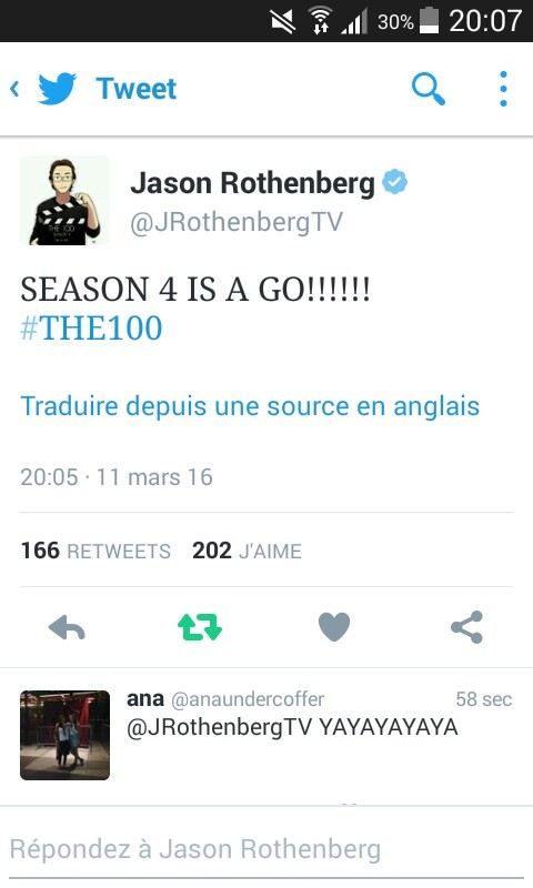 Le producteur de The 100 vient de poster ça !! Moi je dis CHAMPAGNE !