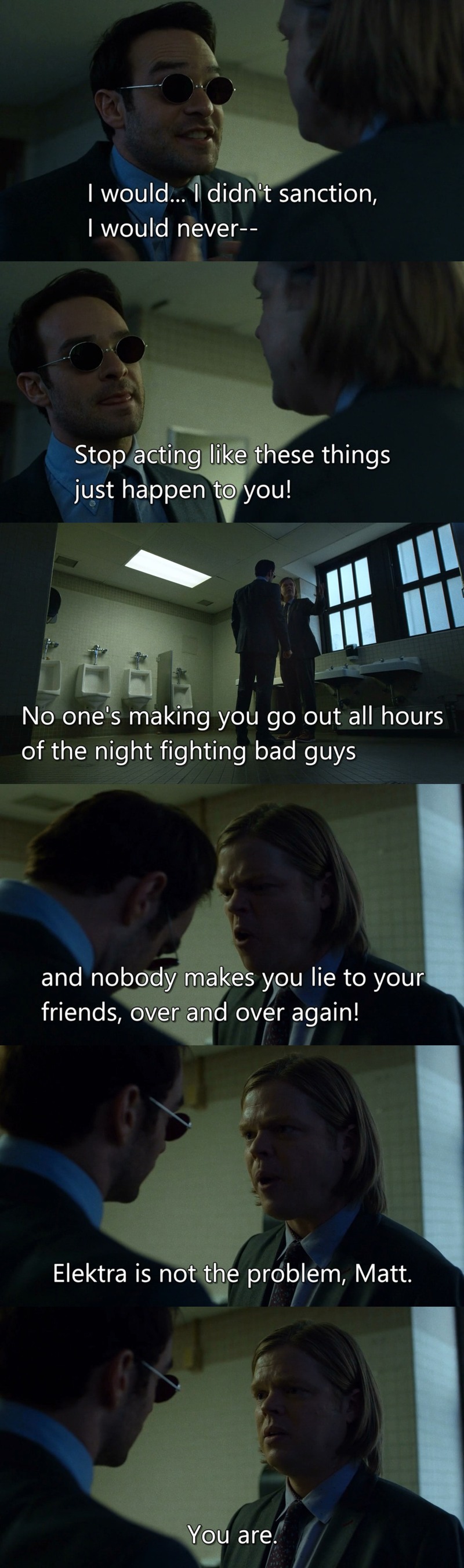 Yeah, Matt, you are a great superhero, but a pretty shitty friend.