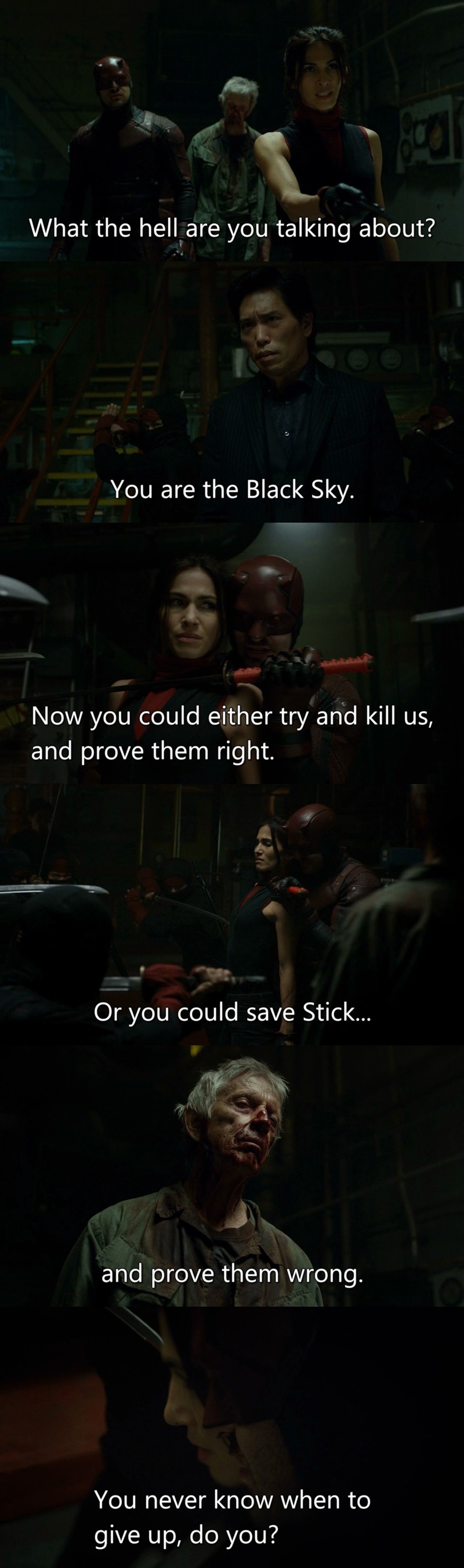 I'm happy that we get to know a little bit of Elektra history. For a minute, I was afraid that she will go to the dark side and I'm glad it didn't happen.