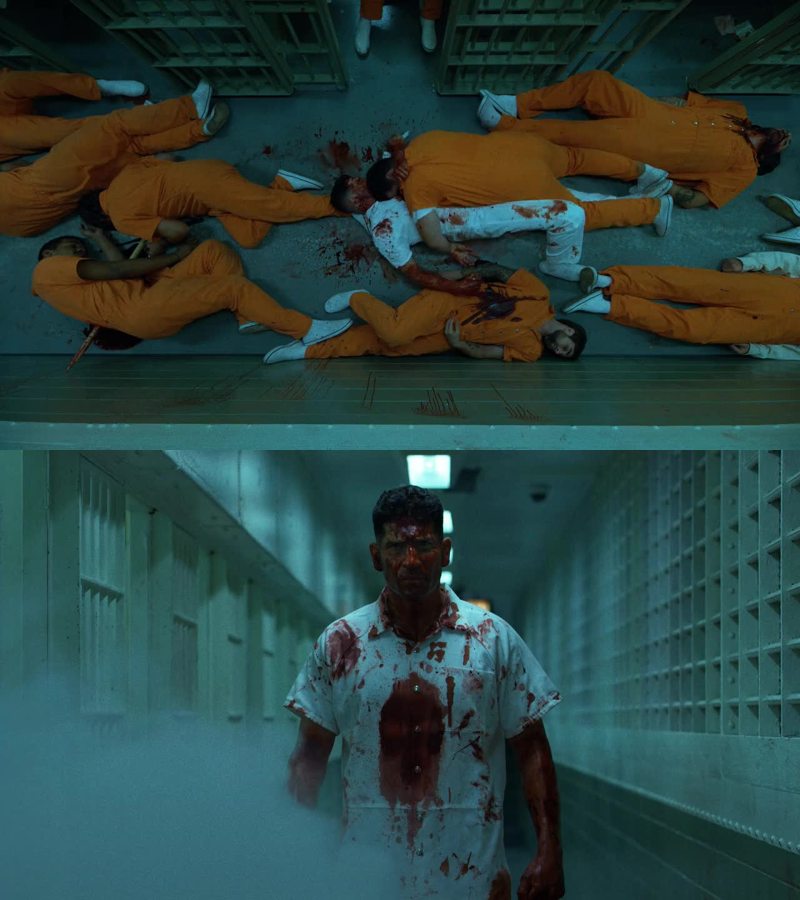 Of course the most violently scene in the Marvel Cinematic Universe belongs to Frank Castle. Awesome fight.