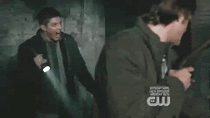When Sam starts drinking blood from the demon
