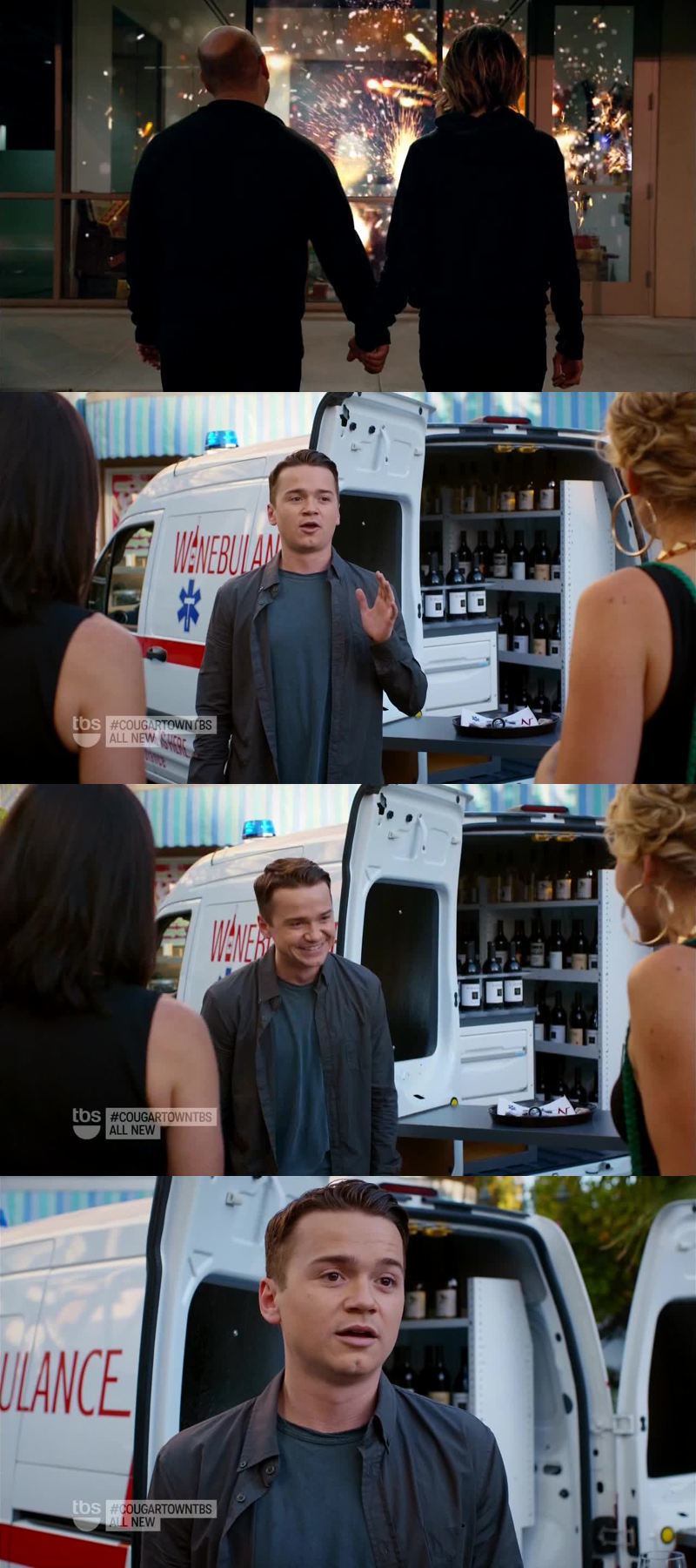 J'ai bien aimé la relation du couple Ellie/Andy dans cet épisode.
Sinon, la Vin-Bulance c'est une bonne idée ! Lol