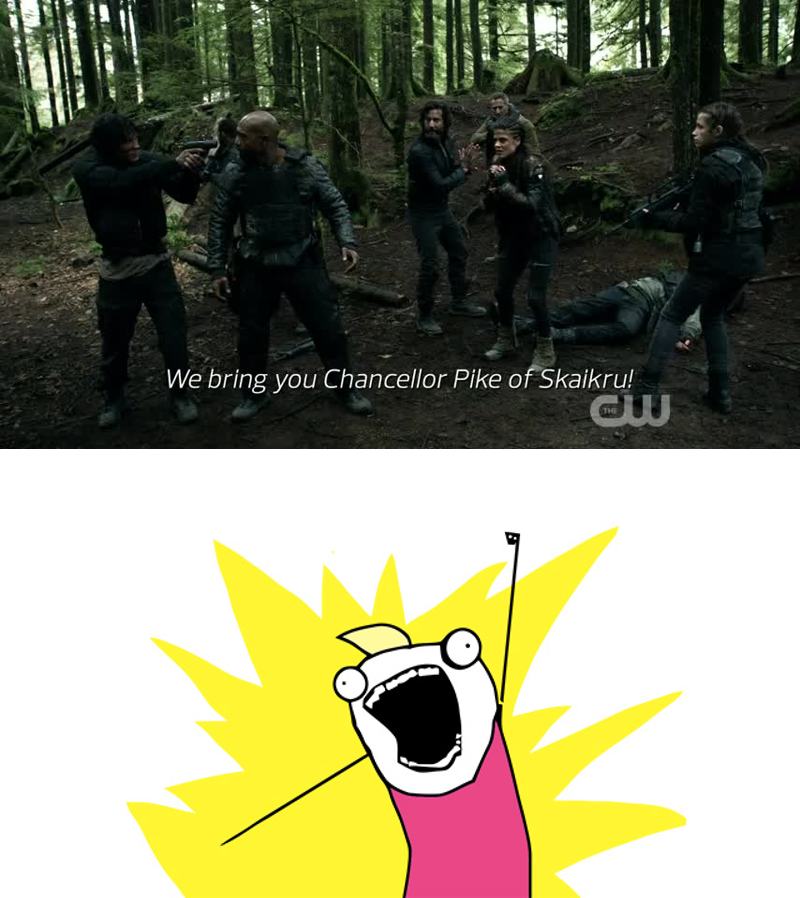 Finally this happened. Thank you for waking up, Bellamy 👏🏻👏🏻