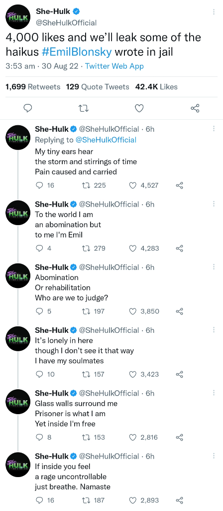 here's that "sorry letter" Emil Blonsky (Abomination) wrote in the jail for Hulk -