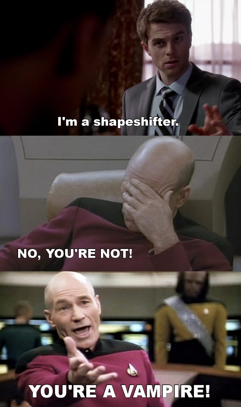 when you watch too many tv shows and everything gets super confusing