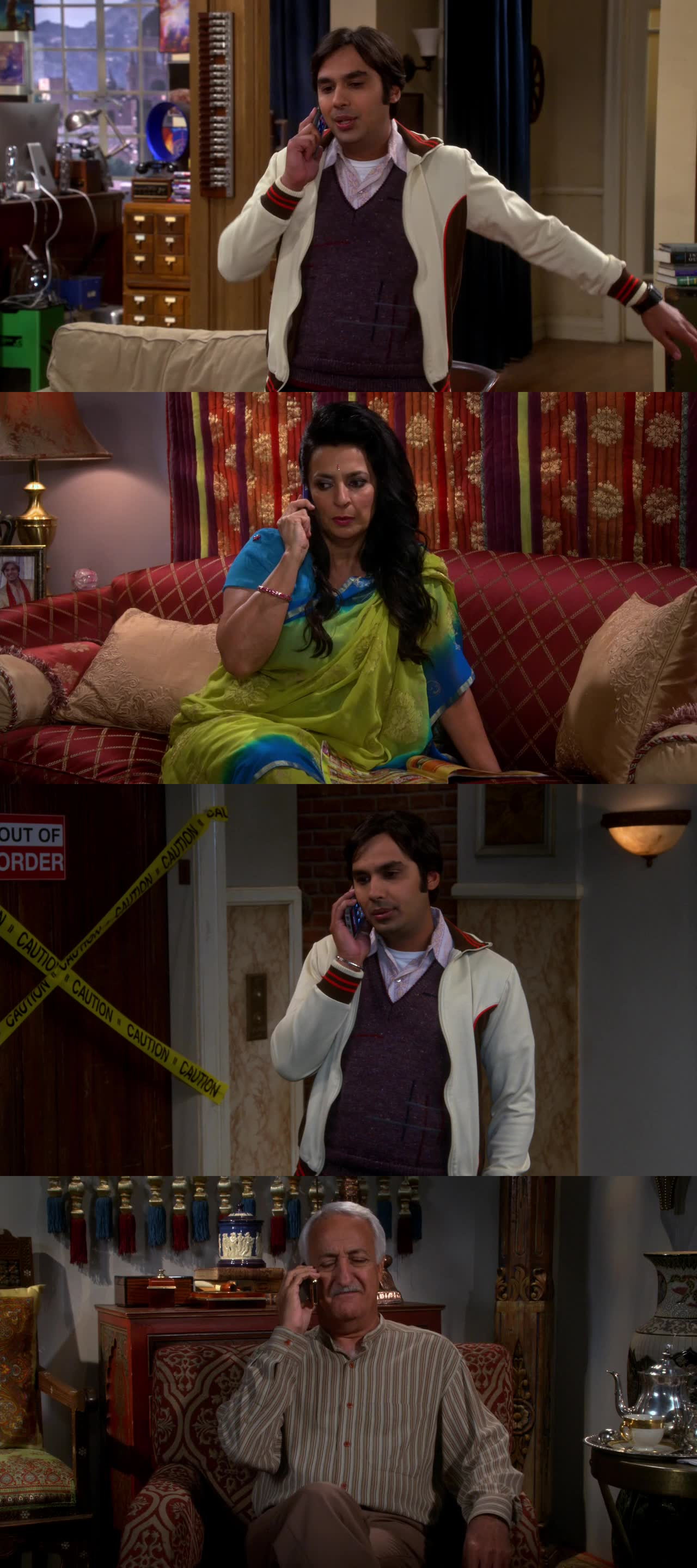 Raj manipulating his parents to give him money was the best and funniest part