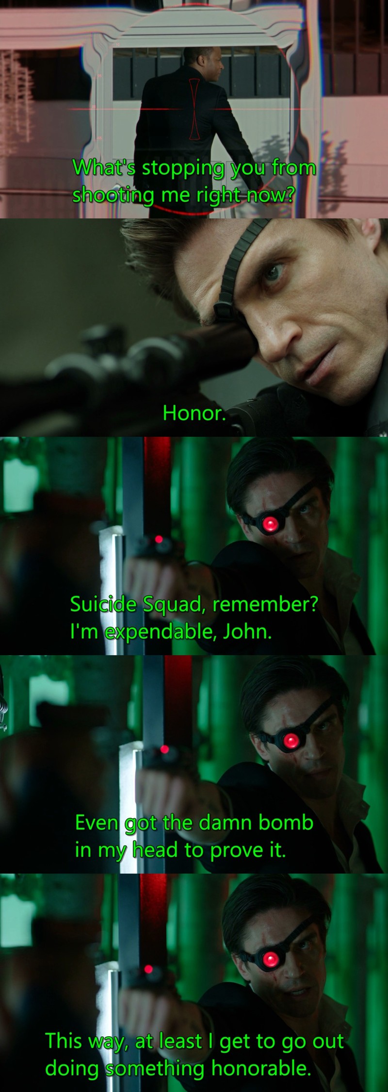 I love Deadshot more and more, he becoming my favorite villain.