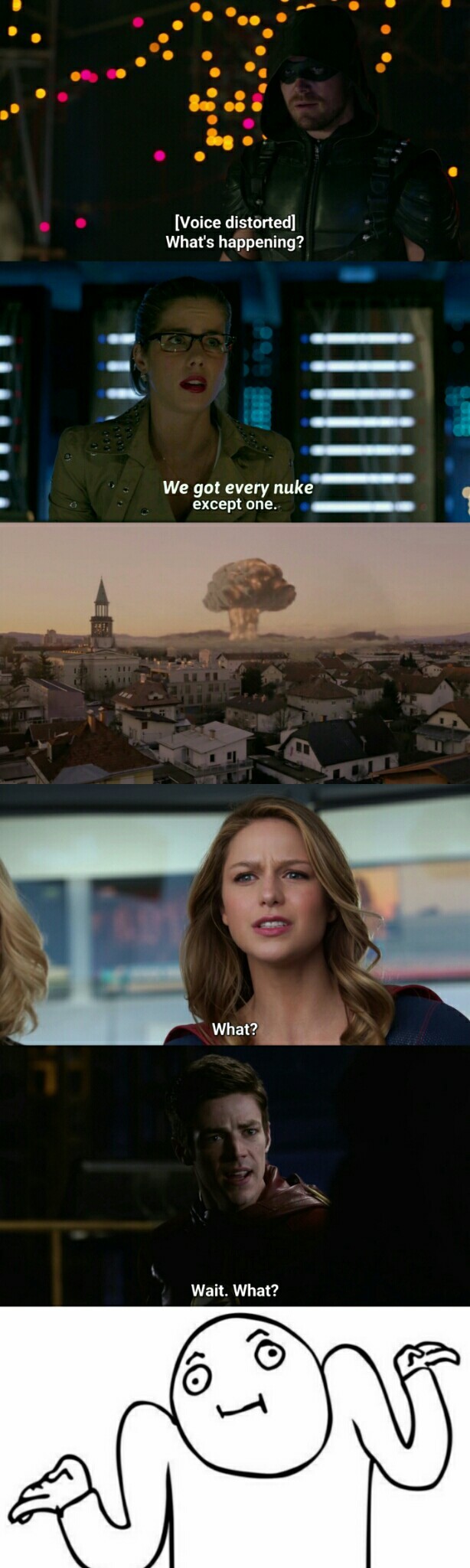 Where are the crossovers to save the city? Another boring episode... 😒😒😒