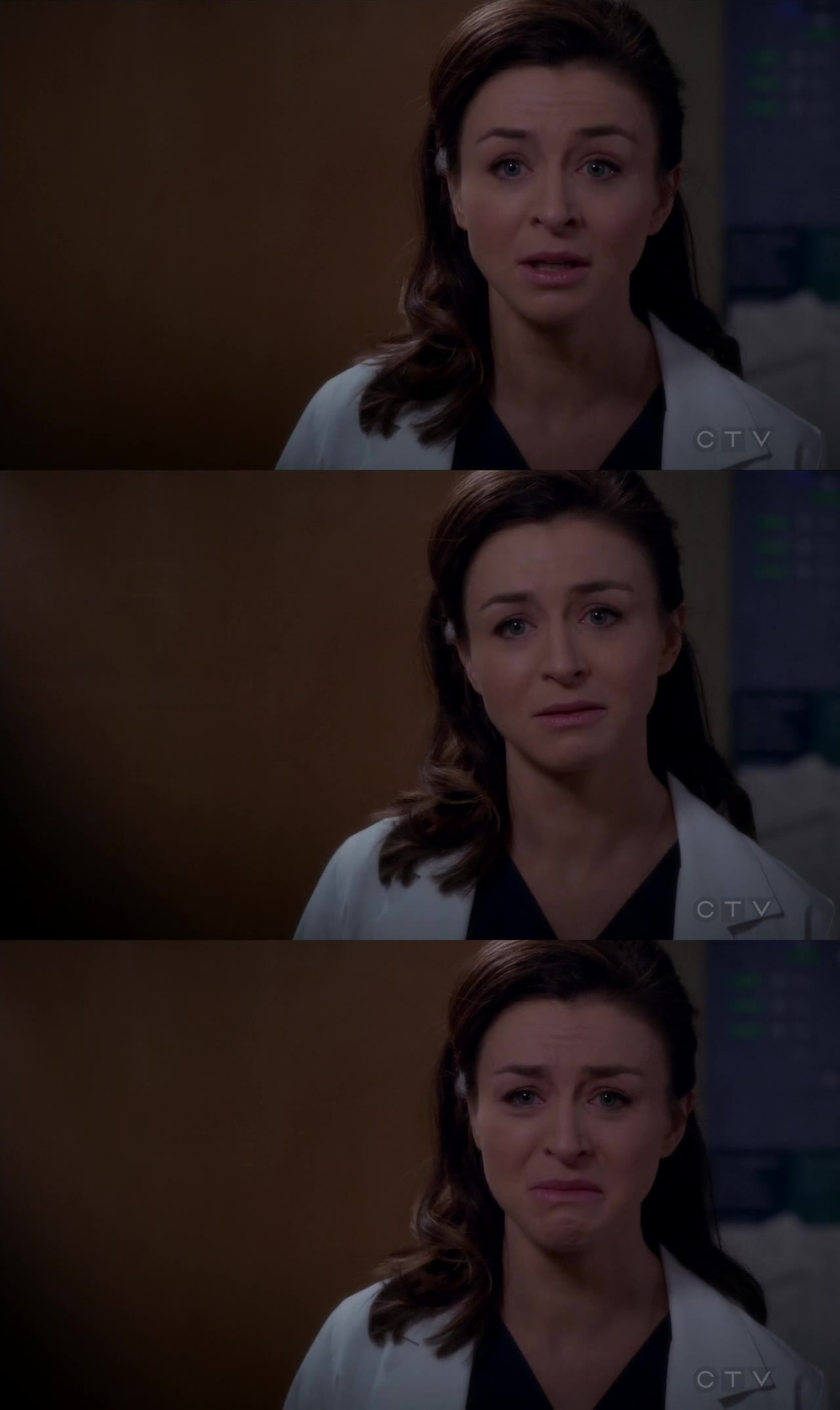 "I didn't get to see him, I didn't get to tell him goodbye." Amelia Shepherd. And I'm dehydrated!