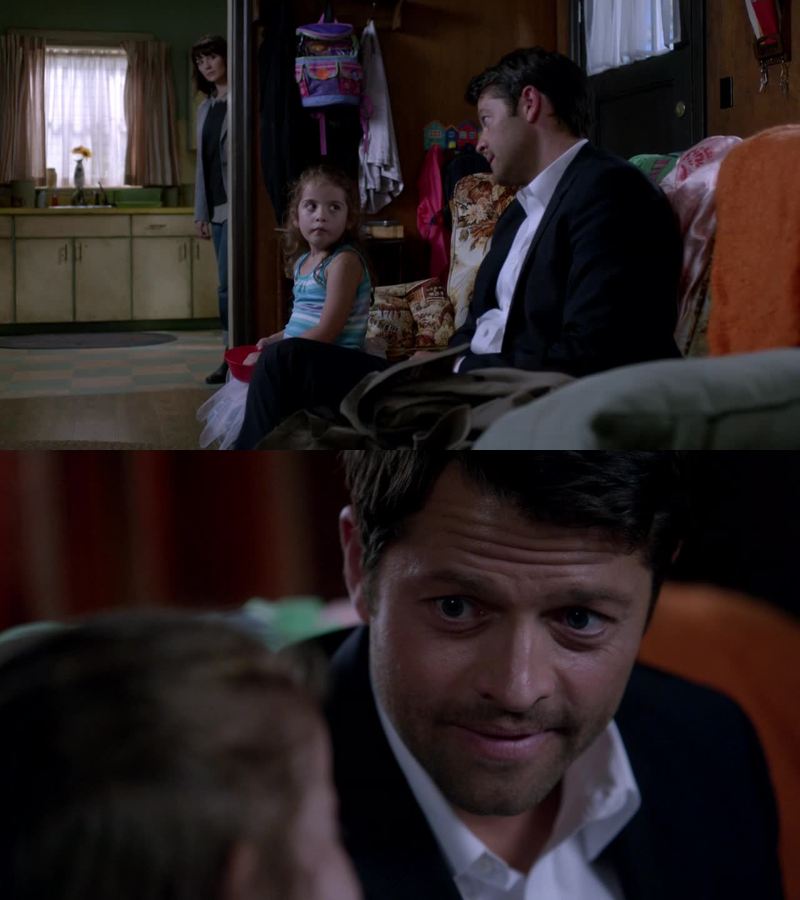 Stop putting babies near Castiel! I CAN'T HANDLE IT! *-*