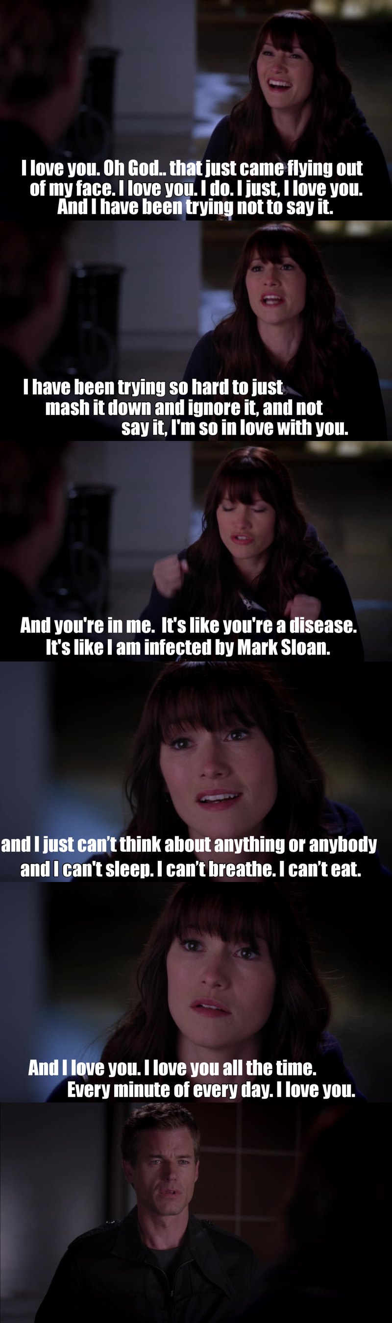 Lexie trying to find words to confess his feelings is the cutest thing I've ever seen omg I fucking love her..