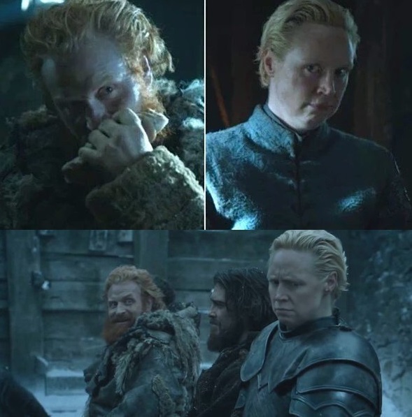 Find someone who will look at you like Tormund looks at Brienne