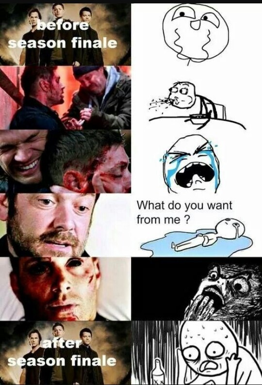 Omg 😱 WHAT A SEASON FINAL
Dean is became a demon?!