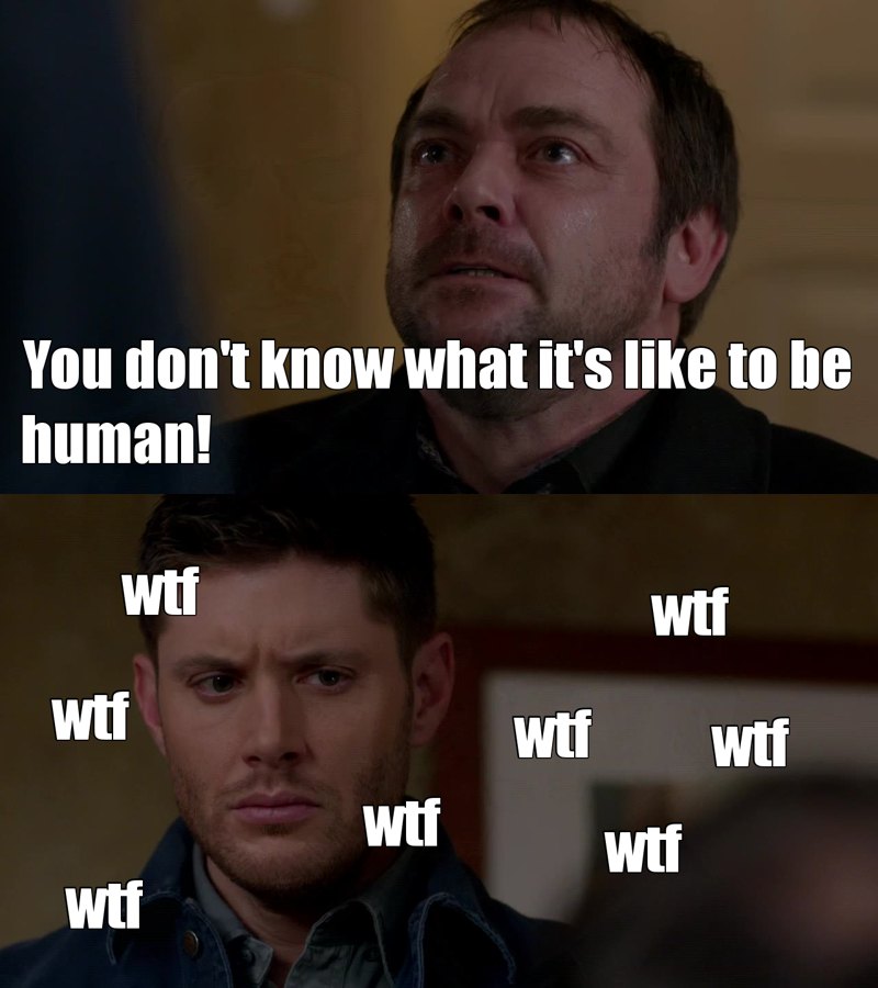 Dean's face was priceless! 😆
