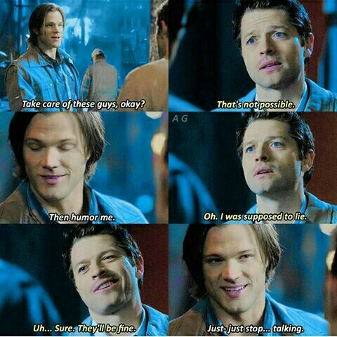 That scene was cute. I love Cas