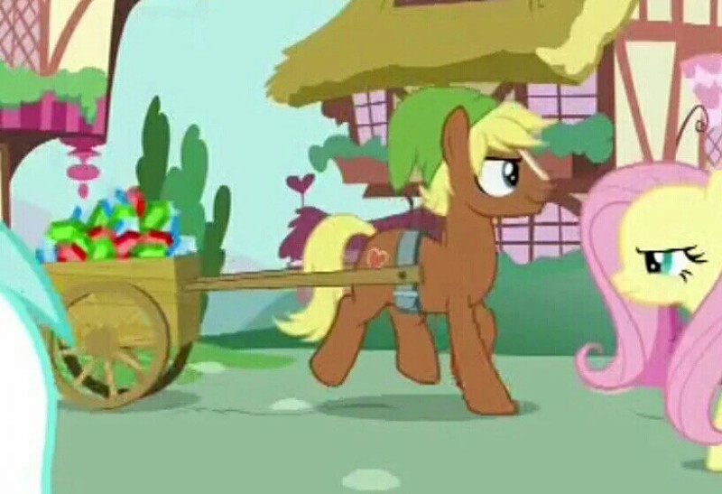 Omg, Fluttershy has a brother!
Also, Pony Link spotted.