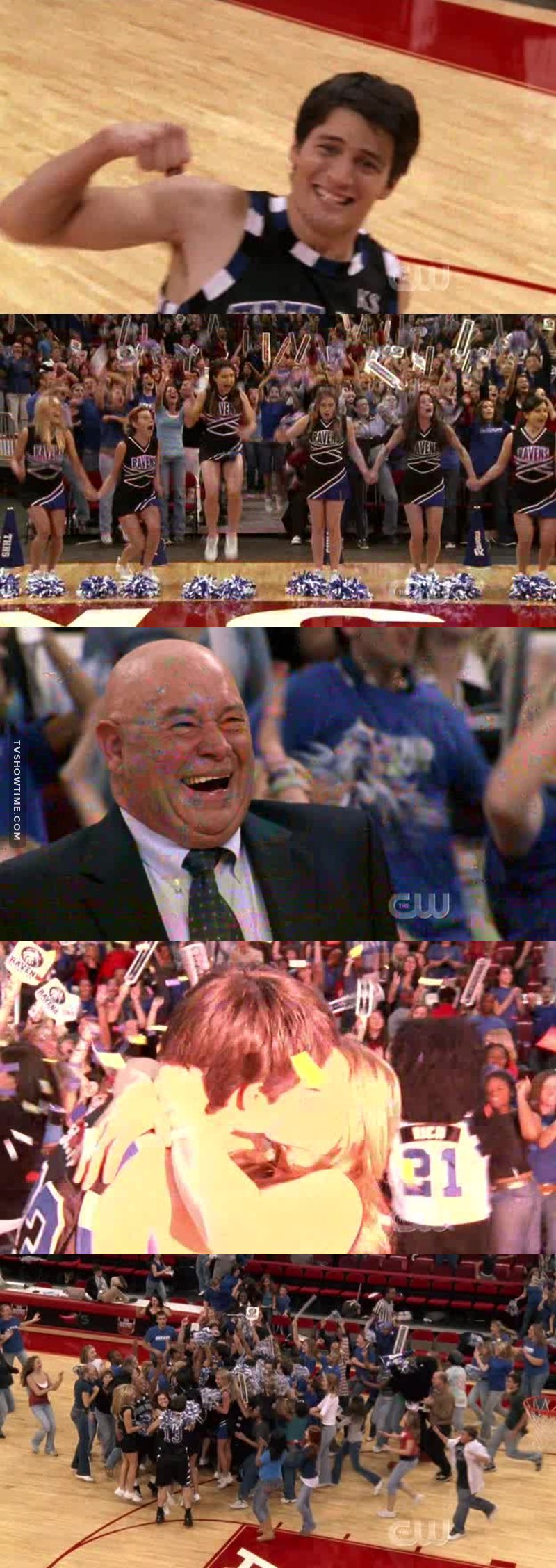 I'm so proud of Nathan. Seeing his development throughout the show is amazing. Could you imagine the Nate from the pilot who was selfish and self-centered to be the guy who puts his dreams aside to make everybody's else dreams come true? When he decided to help the team win the championship, he knew that his dream of playing college basketball was in the line and he did it anyway. He helped Whitey and the team to finally fulfill the dream of being champions and for that I'm incredibly proud of Nate. On the other hand, when Lucas didn't take the pills was irresponsible and even though I know he really wanted to win, I don't want him dead for it. I just hope he'll be ok! About Haley and the baby, I'm worried about them and I hope they will be fine. And I have to add that I'm shocked about Dan taking the fault on Nathan's place, I'm liking his development and I really want it continues, even though I haven't forgive him for shooting Keith. To sum up this episode was emotional and touching and I have to say: LET'S GO RAVENS!!! LET'S GO!!!!