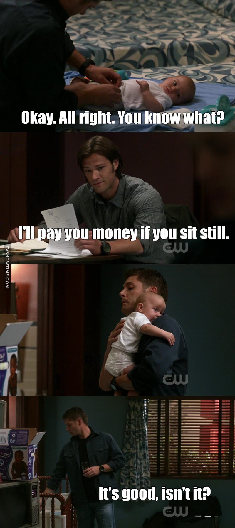 Dean with a baby was the best thing i have seen so far😍