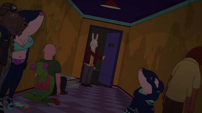 "Follow the white rabbit"