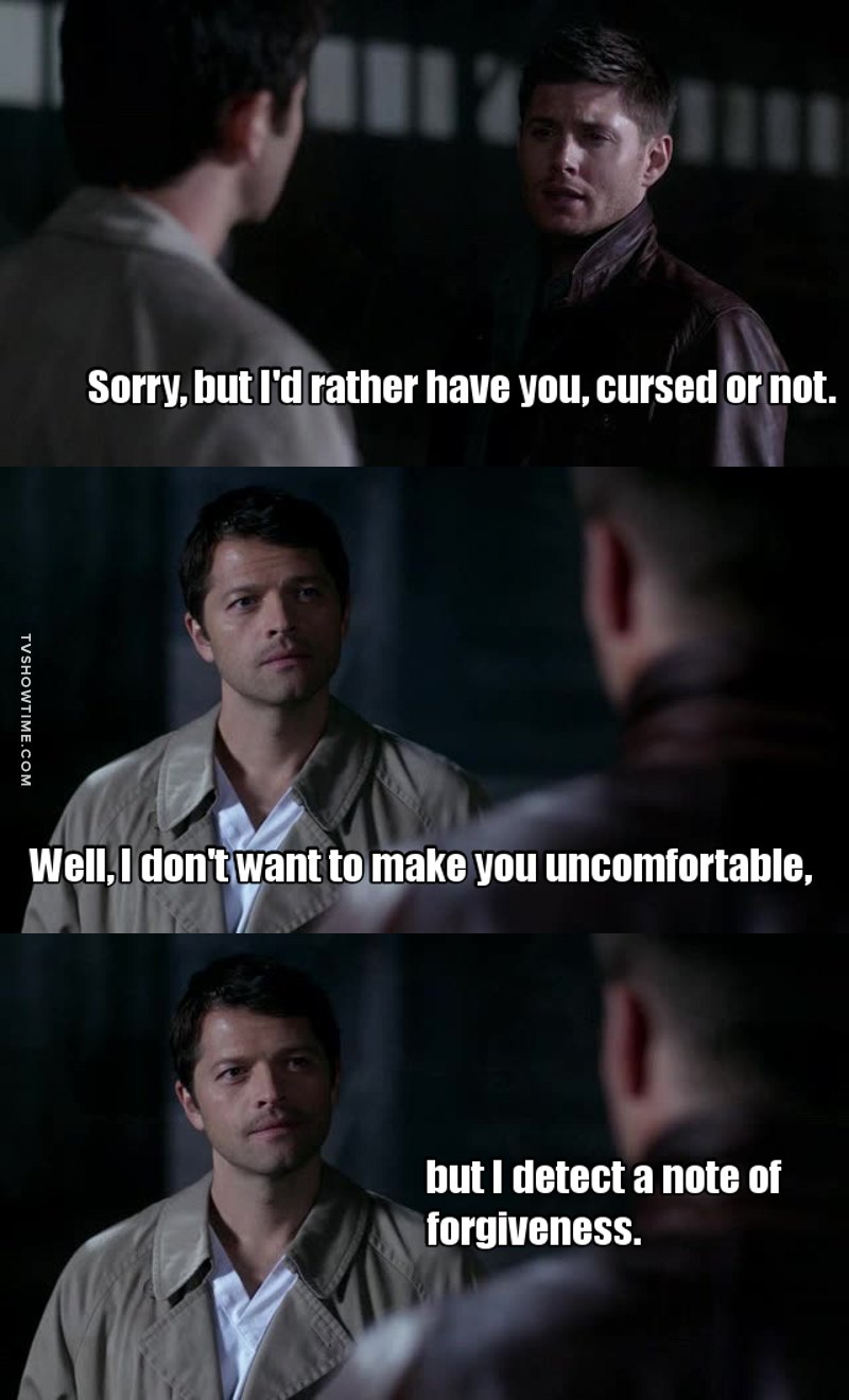 My poor Destiel heart, it exploded like Dick