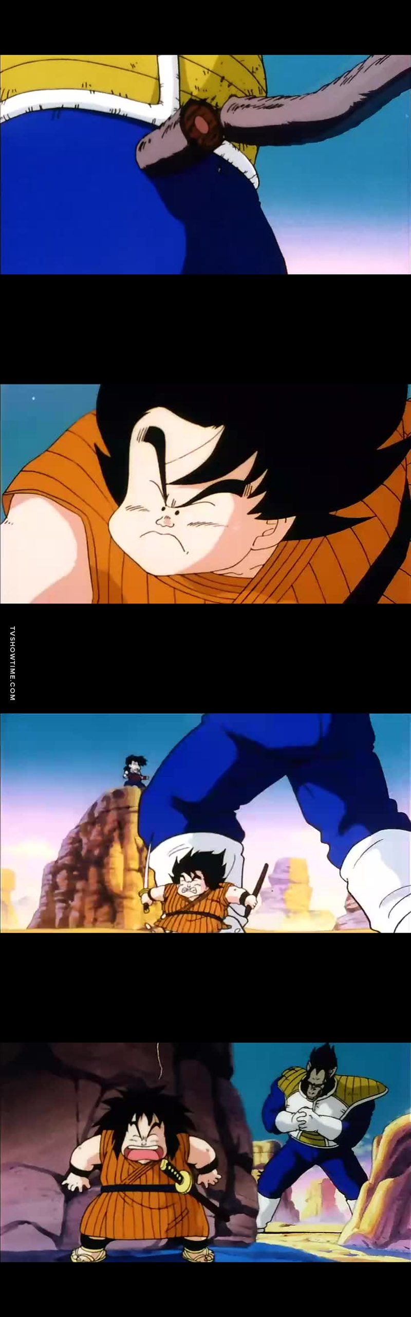 Esse é grande feito (e único) do Yajirobe em todo Dragon Ball. Bem que poderia ter a opção de votar nele como o melhor do episódio, pô!