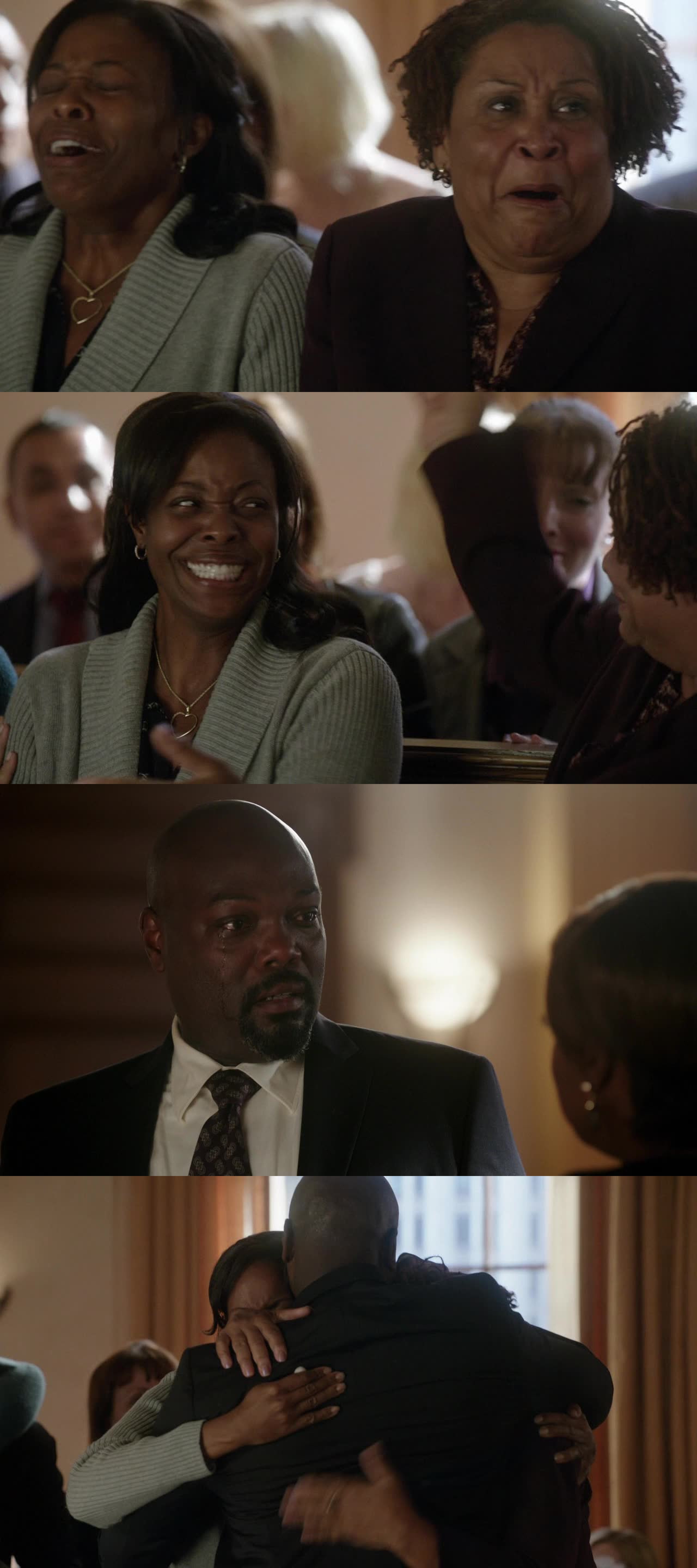 The court scene was so intense! The man was gonna die but he got to get back to his family after 20years in jail. That was sensational. Wow.