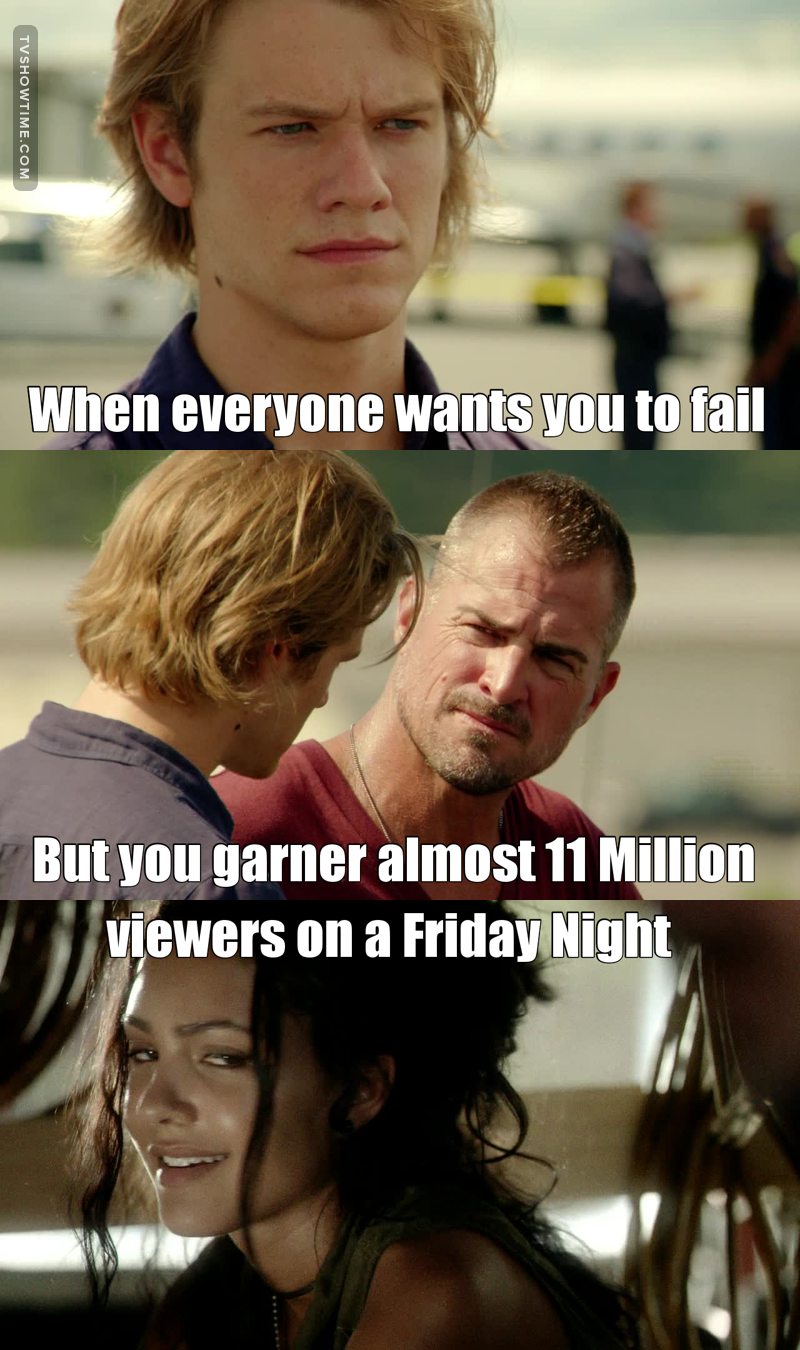 I think people go into series like MacGyver (and other reboots) w/their minds already made up, most of the time anyway. Now two similar reboots just hit the ground at the same time on two different networks. Lethal Weapon on FOX & MacGyver on CBS. Now take a look at the 'fan made' reviews on IMDB for each show (which are always cringe-worthy). CBS' MacGyver is filled with 1's while FOX's Lethal Weapon is shrouded in 10's & 9's & 8's. Ok, now I'm literally laughing out fn' loud.
I literally ripped into Lethal Weapon's pilot, it was, by all means one of the glossiest piles of by-the-numbers remakes I've ever seen. Literally. And Lethal Weapon has the advantage of Clayne Crawford, one of the best actors making moves in the business today. Not only did they give us an episode we've seen countless amounts of times in copycat series & films, but they also rushed the drain hole chemistry between FOX's well coined 'buddy cop-reluctant buddy cop' leads. But no no... Yeah yeah... By all means... 10's all around. Rly?
This isn't a review of Lethal Weapon, this is a review of MacGyver... Here we have another remake of an old 'classic', tho that isn't rly how I remember the original MacGyver. CBS created a pilot and thought... 'You know what, this isn't good enough.' So they went and got one of the hottest directors in the business, James Wan, to help make a new pilot. MacGyver doesn't boast an actor like Clayne Crawford, tho it does have CSI procedural vet George Eades.
I normally don't like to play recapper because I like to review and analyze. I was most worried about the lead and how he would come off, his picture looked so geeky... But now seeing the pilot I realize that he needs to embody a bit of that 'geekdom' so he can understandably pull off the crazy 'build something out of nothing' schtick he does. The pilot plot line is simple and predictable, but this is a CBS reboot, I didn't expect a riveting HBO classic. What Wan does do right is create an interesting story moving forward and firmly establishes the chemistry between its leads, something Lethal Weapon failed to do on multiple levels. Wan is basically the MacGyver of Directors, creating something out of nothing and I'm willing to bet that the near record breaking 11-Million viewers that showed up for this MacGyver pilot stick around to see how this one progresses.
Just like Lethal Weapon, I refuse to compare MacGyver to its original. It's 2016, it's irrelevant. We're here, this is happening. For whatever reason people want MacGyver to fail, they do. That's the only way to explain the excessive 1's vs Lethal Weapon's 10's. Newsflash, just like Hawaii Five-0, this thing is a rock solid Friday ratings juggernaut for CBS and it fits perfectly into its lineup for that specific night along with Blue Bloods. Is MacGyver a 10? Hell no. But is it a 1? Not a chance. It's barely a 5 or 6, but give it some time, look at what Hawaii Five-0 has managed to accomplish.