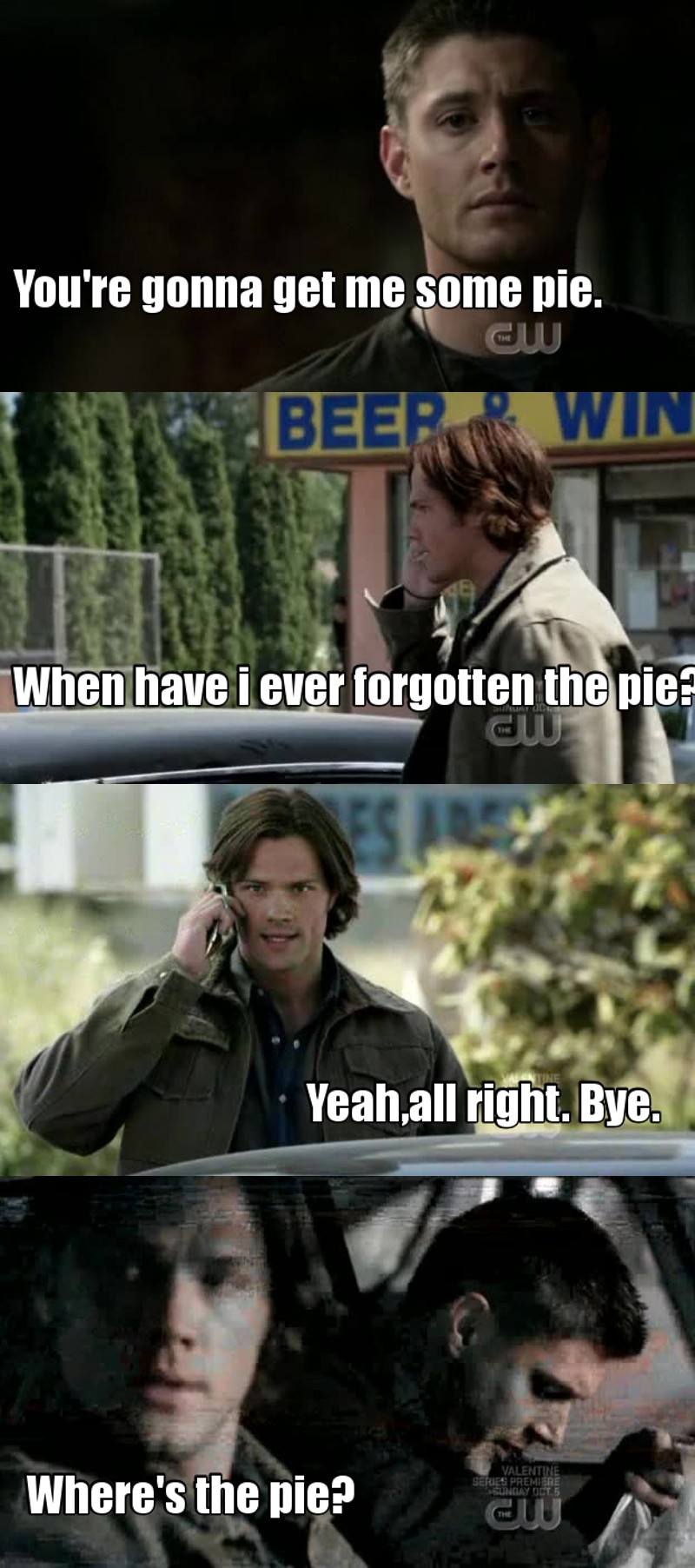 DEAN + PIE AHAHAHAHAHAHAHAHAHA
