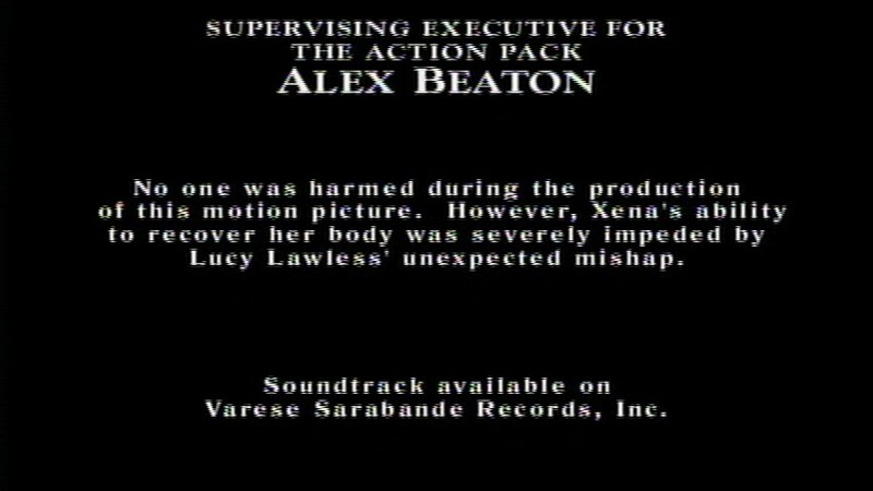 It goes without saying that Lucy's accident which put her out of commission was tragic and unfortunate but it's because of the circumstances we got one of my favorite most memorable episodes of the series where Hudson leick got to play Xena for an extra episode because of Lucy's injuries.
It's always great to watch Hudson's tap-in to a different role than her usual. And she did such an amazing job a as Xena... her body language, her voice everything is spot on here and I'm just glad that we got an extended look at her playing Xena because it is definitely for me one of the highlights of the series.