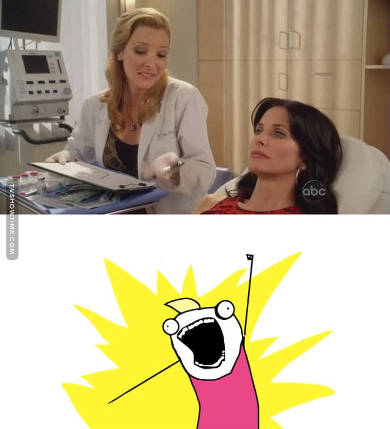 Monica e Pheebs together,OMG!!!!!