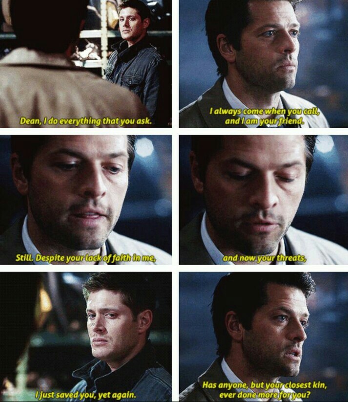 Wake up, Dean! Cass isn't the enemy.