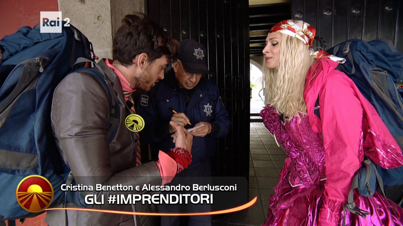 Cristina Benetton e Alessandro Berlusconi #gliimprenditori 😂😂😂