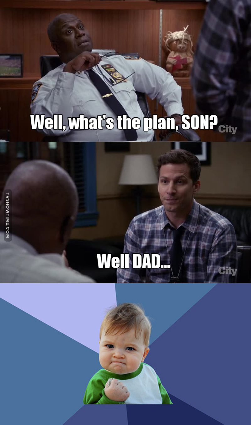 Aww love Jake and Holt's relationship! 😂❤️