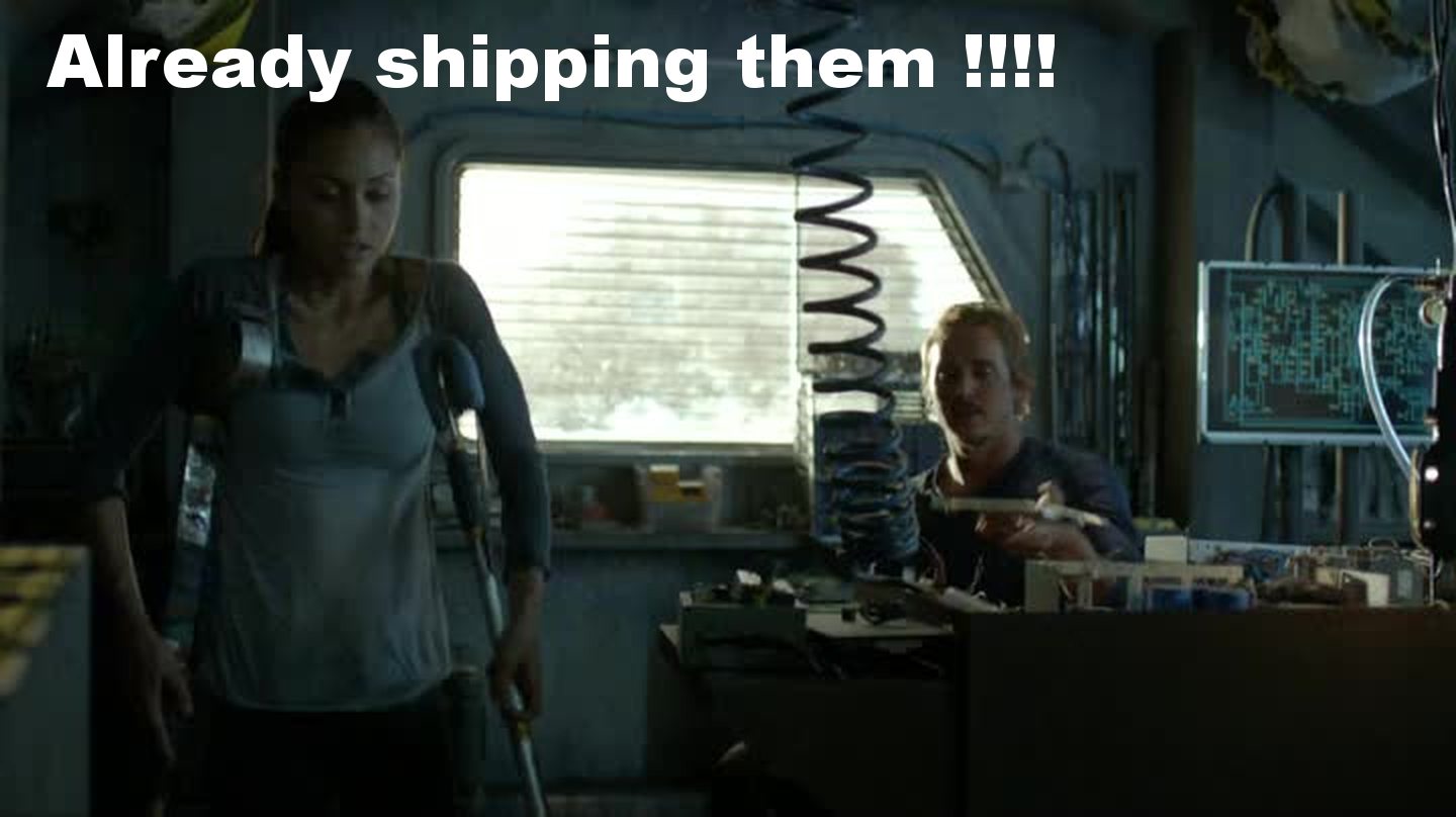 Im already shipping them :) , who else is ?