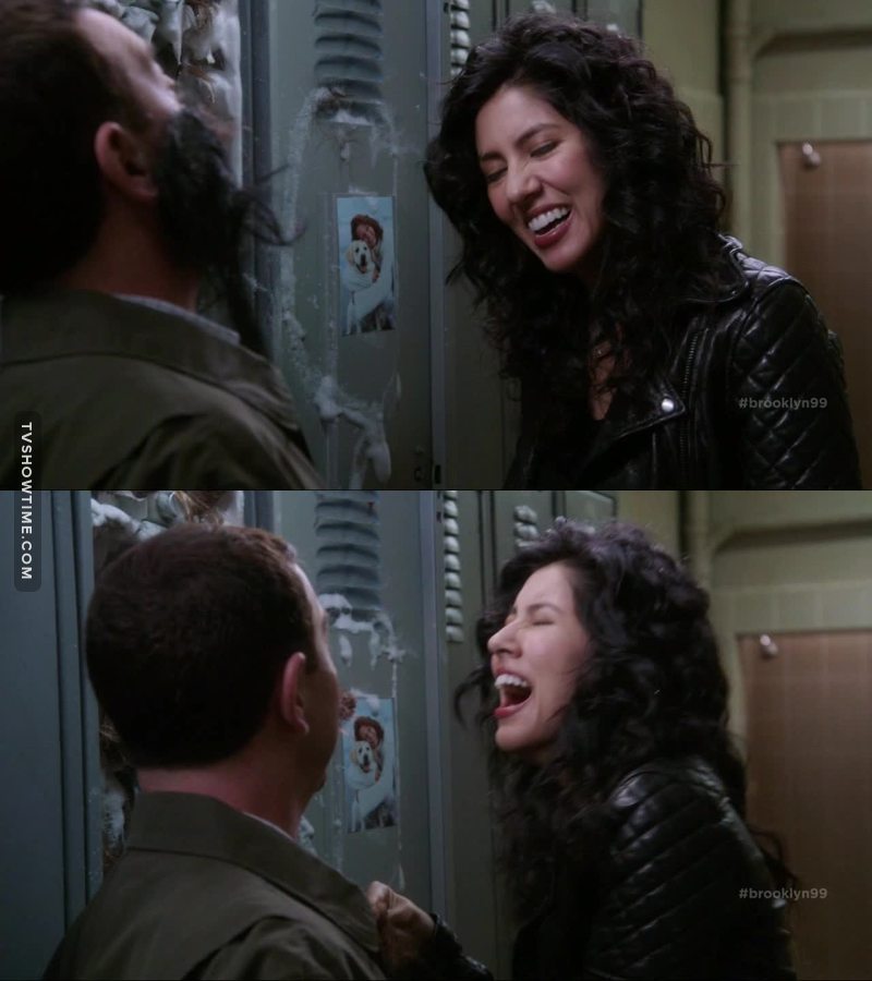 Are we really gonna ignore the fact that rosa laughed?!