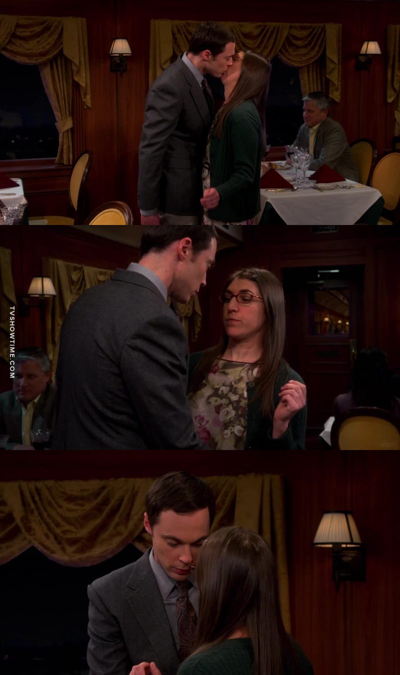 Wow this is such a major step in their relationship, and it happened to unexpectedly... but it was so cute, romantic vand sweet !
I'm so proud of Sheldon !