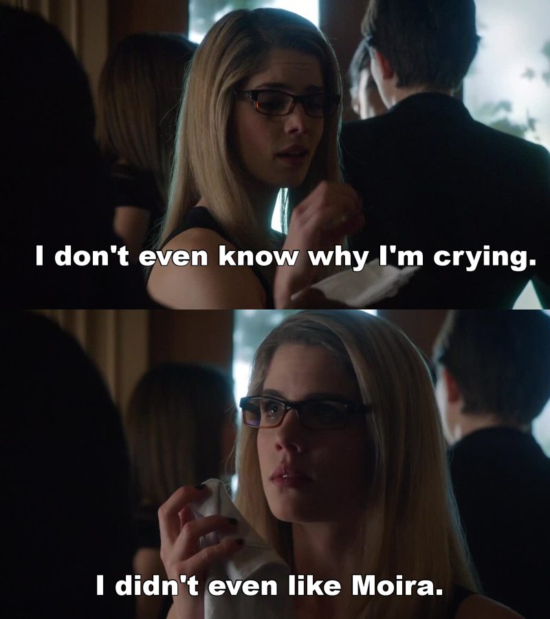 Felicity is expressing my feelings about it