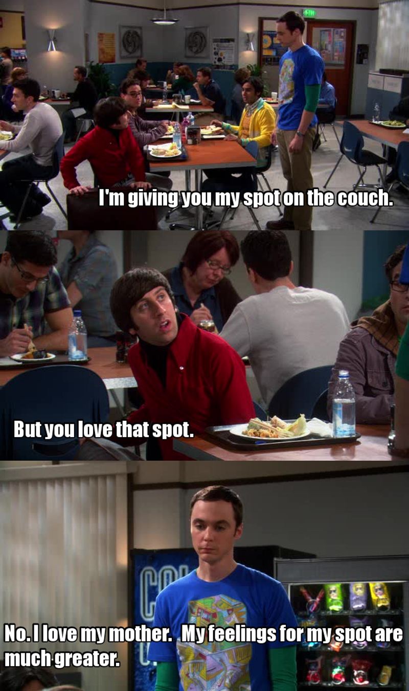 You only have one spot on the couch in a lifetime.