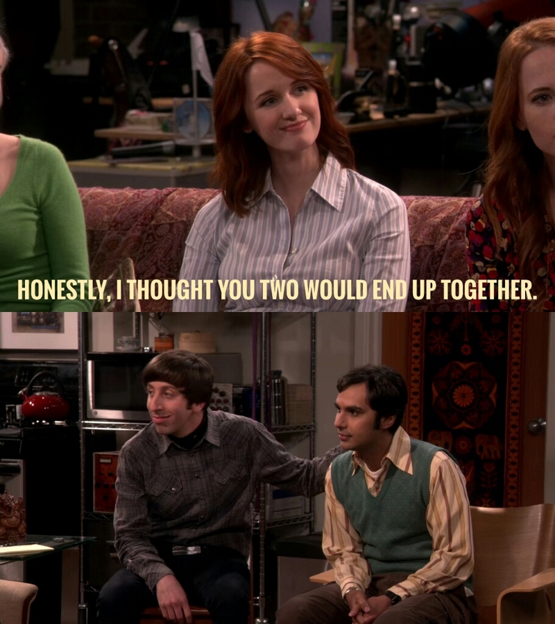 Oh yes!! Raj and Howard would be perfect for each other!!!