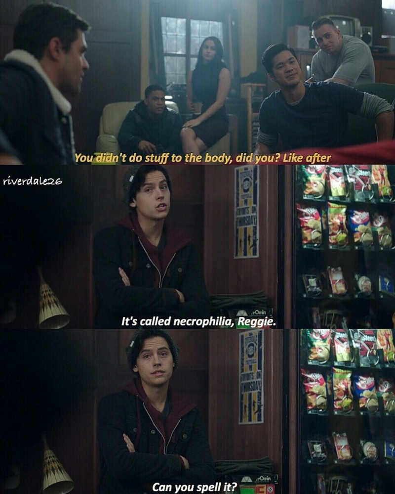 I laughed so hard at this scene, I love Jughead so much 😂