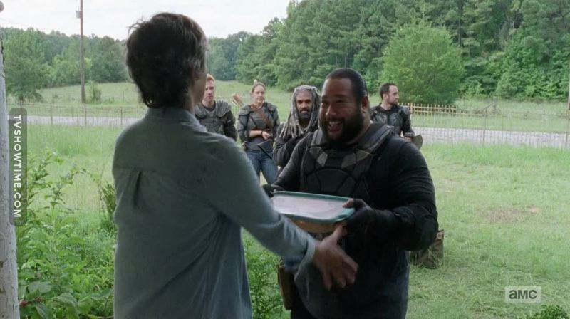 Jerry has got to be the most cheerful guy in this post-apocalyptic world. I just love him!
Look at that smile, look!