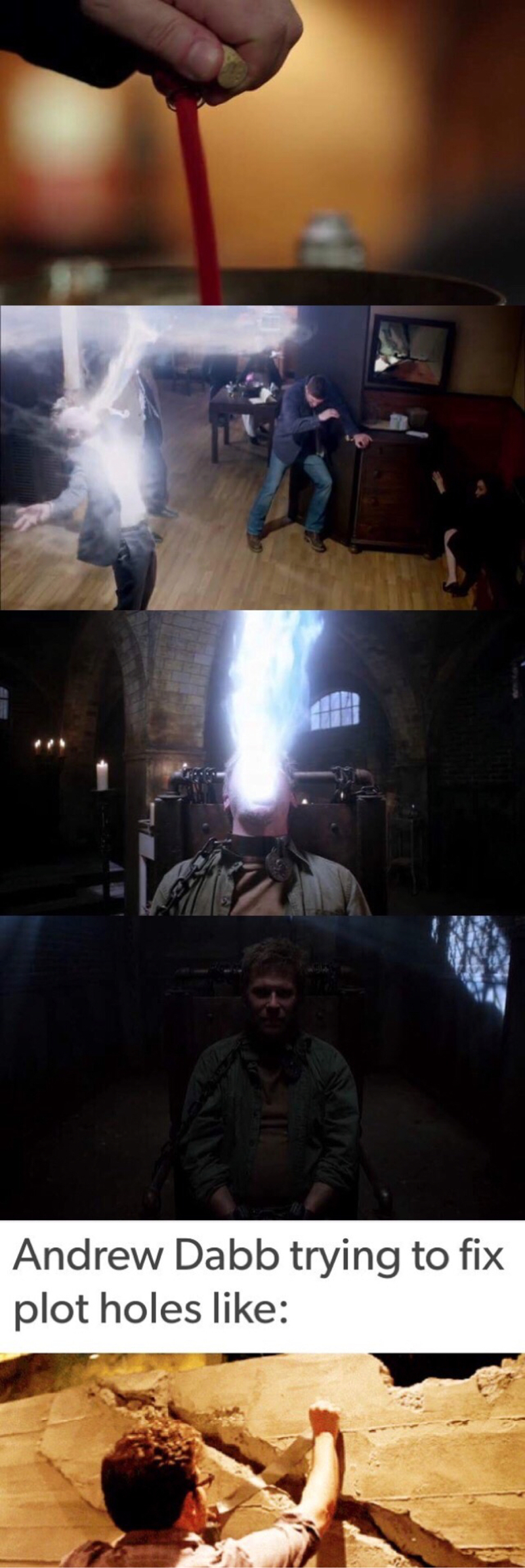All that effort to bring Mark back...
Love it!!