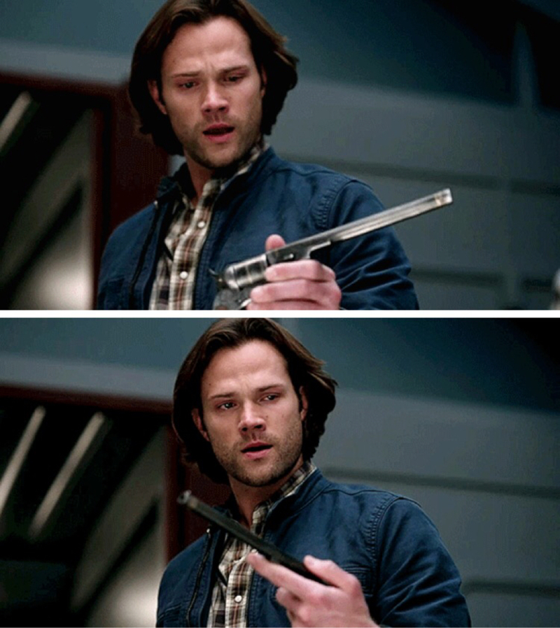 Sam seeing the Colt again after all this time 😭 Jared is such a good actor I can't