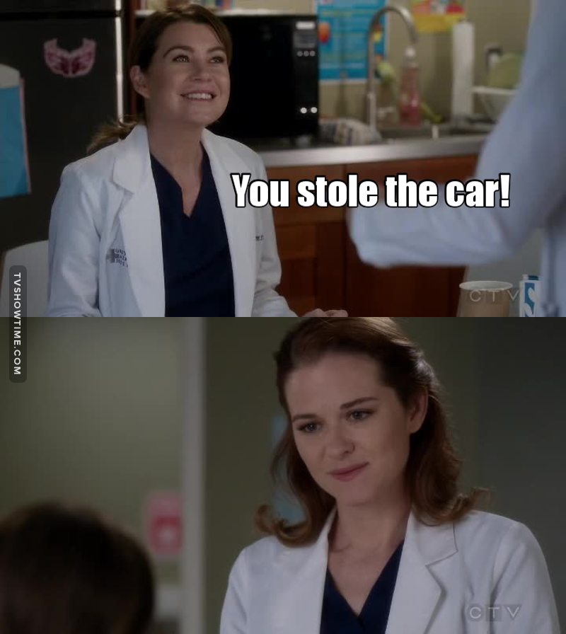AHAHAHAHA Meredith I love you!
